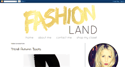 Desktop Screenshot of fashionlandbymars.blogspot.com