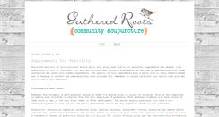 Desktop Screenshot of gatheredrootsblog.blogspot.com