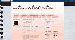 Desktop Screenshot of instrumentoeducativo.blogspot.com