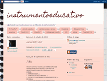Tablet Screenshot of instrumentoeducativo.blogspot.com