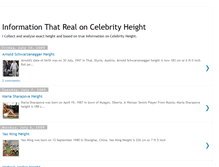 Tablet Screenshot of celebrity-height.blogspot.com