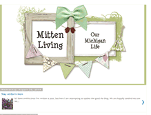 Tablet Screenshot of mittenliving.blogspot.com