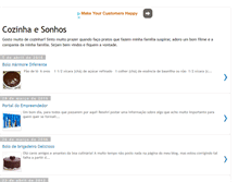 Tablet Screenshot of cozinhaesonhos.blogspot.com