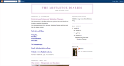 Desktop Screenshot of mistletoediaries.blogspot.com