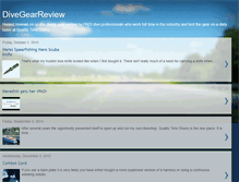 Tablet Screenshot of divegearreview.blogspot.com