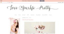 Desktop Screenshot of lovesparklepretty.blogspot.com