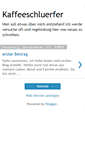 Mobile Screenshot of kaffeeschluerfer.blogspot.com