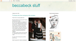 Desktop Screenshot of beccabeckstuff.blogspot.com