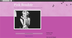 Desktop Screenshot of lapinkboudoir.blogspot.com