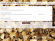 Tablet Screenshot of dancestepsbyaishwarya.blogspot.com