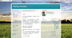 Desktop Screenshot of nicathappyalways.blogspot.com