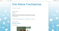 Desktop Screenshot of dreikleinefrechdachse.blogspot.com