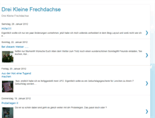 Tablet Screenshot of dreikleinefrechdachse.blogspot.com