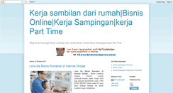 Desktop Screenshot of kerja-sambilan-dari-rumah.blogspot.com