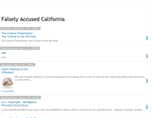 Tablet Screenshot of falselyaccusedcalifornia.blogspot.com