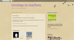 Desktop Screenshot of musingsinmayhem.blogspot.com