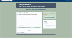 Desktop Screenshot of datenjournalismus.blogspot.com