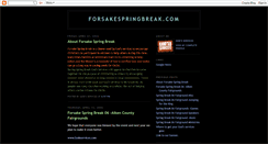 Desktop Screenshot of forsakespringbreak.blogspot.com