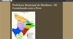 Desktop Screenshot of prefeituramunicipaldemuribeca.blogspot.com