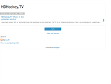 Tablet Screenshot of hdhockeytv.blogspot.com
