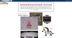Desktop Screenshot of monogrammingdiva.blogspot.com