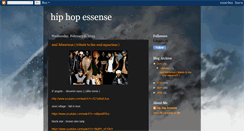 Desktop Screenshot of hiphopessense.blogspot.com
