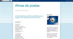 Desktop Screenshot of almasdepoetas.blogspot.com