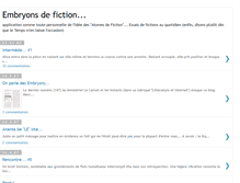 Tablet Screenshot of embryons-de-fiction.blogspot.com