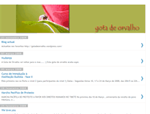 Tablet Screenshot of gota-de-orvalho.blogspot.com