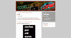 Desktop Screenshot of cochesamileuros.blogspot.com
