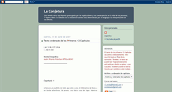 Desktop Screenshot of laconjetura.blogspot.com