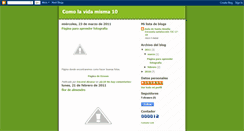 Desktop Screenshot of comolavidamisma10.blogspot.com