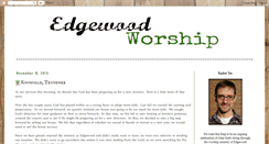 Desktop Screenshot of edgewoodworship.blogspot.com