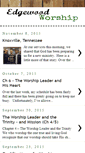 Mobile Screenshot of edgewoodworship.blogspot.com