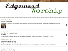 Tablet Screenshot of edgewoodworship.blogspot.com