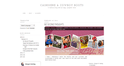 Desktop Screenshot of cashmereandcowboyboots.blogspot.com