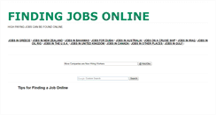 Desktop Screenshot of findingjobsonline.blogspot.com
