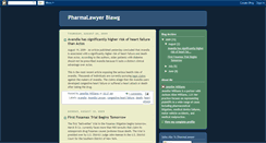 Desktop Screenshot of pharmalawyer.blogspot.com