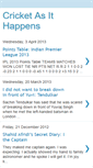 Mobile Screenshot of cricketasithappens.blogspot.com
