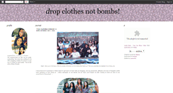 Desktop Screenshot of dropclothesnotbombs.blogspot.com