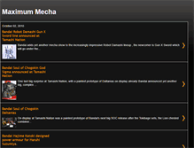 Tablet Screenshot of maximummecha.blogspot.com