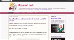 Desktop Screenshot of documentgeek.blogspot.com