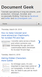 Mobile Screenshot of documentgeek.blogspot.com