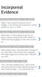 Mobile Screenshot of incorporeal-evidence.blogspot.com