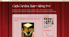 Desktop Screenshot of carlacarolinateatrovalores2011.blogspot.com