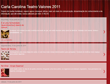 Tablet Screenshot of carlacarolinateatrovalores2011.blogspot.com