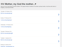 Tablet Screenshot of lovinggodthemotherschild.blogspot.com