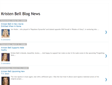 Tablet Screenshot of kristen-bell-blognews.blogspot.com