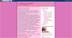Desktop Screenshot of mondomatteo.blogspot.com