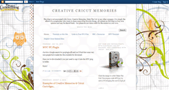 Desktop Screenshot of creativecricutmemories.blogspot.com